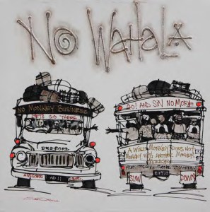 Diseye Tantua a talented Nigerian artist has made the molue the subject of a series of delightful 'African pop art' paintings.