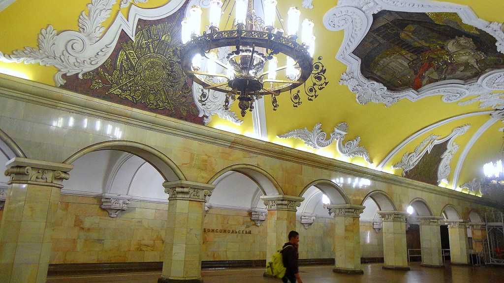 Moscow's amazing metro architecture will make your commute more enjoyable. Photo: Lesley Agams